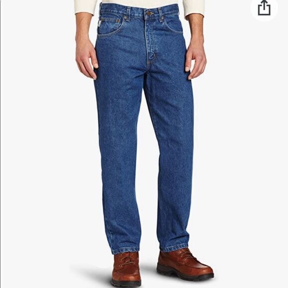 Carhartt Men's Relaxed Fit Tapered Leg Jeans sz 44 - Picture 1 of 10
